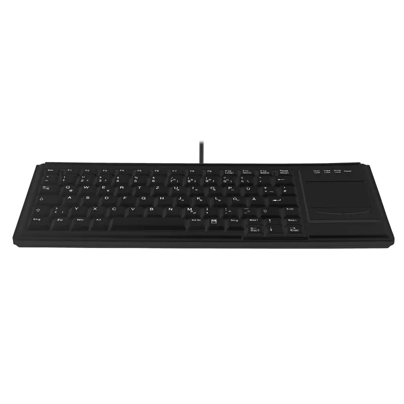 Contour Design Active Key Contour pramoninė klaviatūra IP68 su jutikliniu kilimėliu Mini Wireless Black DE 4400