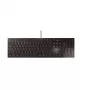 CHERRY KC 6000 Slim klaviatūra, universali, USB, US English, juoda