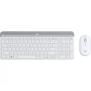 LOGITECH belaidė klaviatūros ir pelės kombinacija MK470, balta, QWERTY US/Int'l
