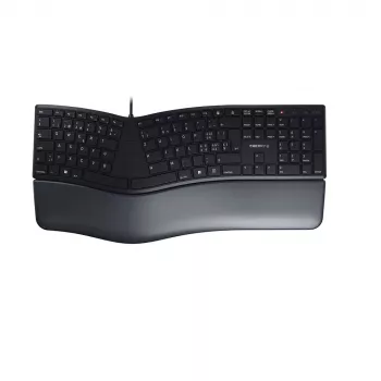CHERRY KC 4500 ERGO klaviatūra biurui USB QWERTZ Šveicariška juoda