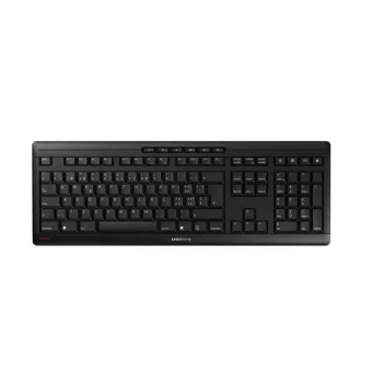 CHERRY Stream Wireless belaidė klaviatūra Universal RF Wireless + USB QWERTZ Šveicariška juoda