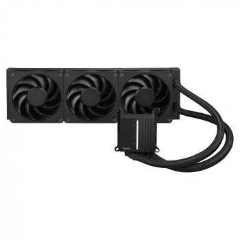 Skysčio aušinimo komplektas ASUS ProArt LC 360 juodas — 3x120 mm ventiliatoriai 800–2200 RPM, radiatorius 360 mm, varinė bazė, 40 cm vamzdeliai