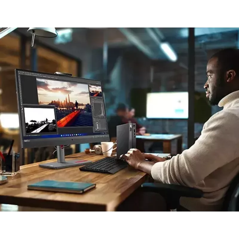 Mini kompiuteris Lenovo ThinkCentre neo 50q Gen 4, Intel Core i5-13420H, 8 GB DDR4, 256 GB SSD, Windows 11 Pro, juodas