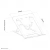 Neomounts NSLS085GREY nešiojamojo kompiuterio stovas 10-17 colių - sulankstomas - kompaktiškas - universalus