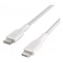 BELKIN CAA004BT1MWH Lightning į USB-C pynė 1 m balta