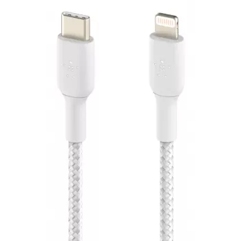 BELKIN CAA004BT1MWH Lightning į USB-C pynė 1 m balta