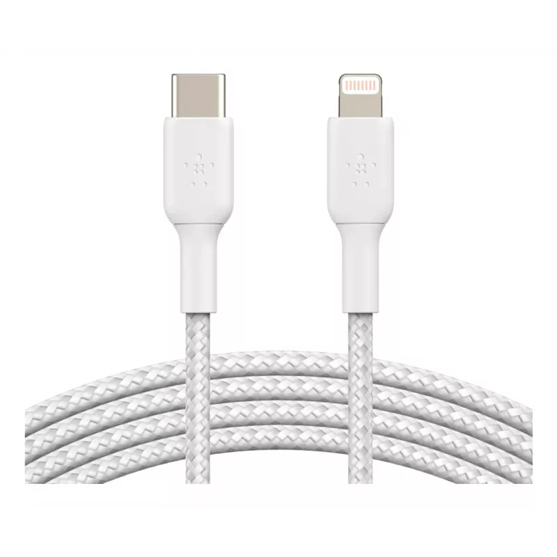 BELKIN CAA004BT1MWH Lightning į USB-C pynė 1 m balta