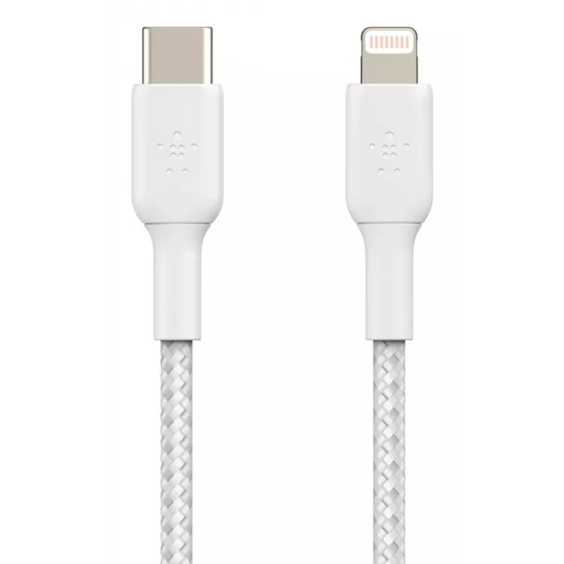 BELKIN CAA004BT1MWH Lightning į USB-C pynė 1 m balta