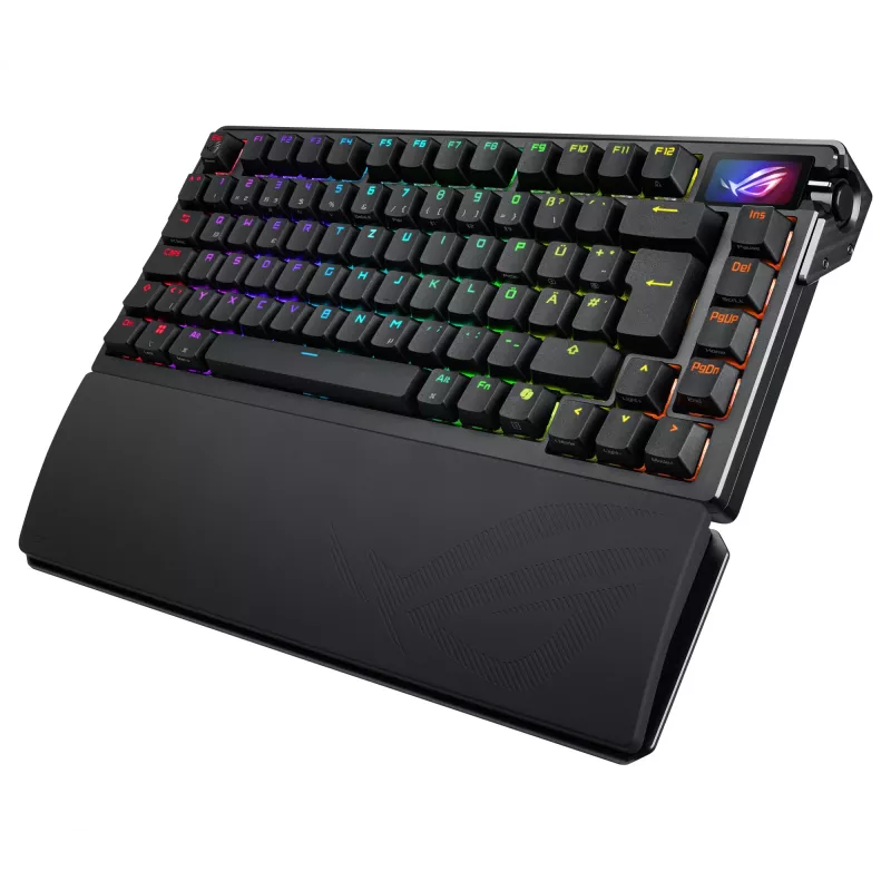ASUS ROG Azoth Extreme klaviatūra, žaidimų, USB + RF belaidis + Bluetooth, QWERTZ, juoda