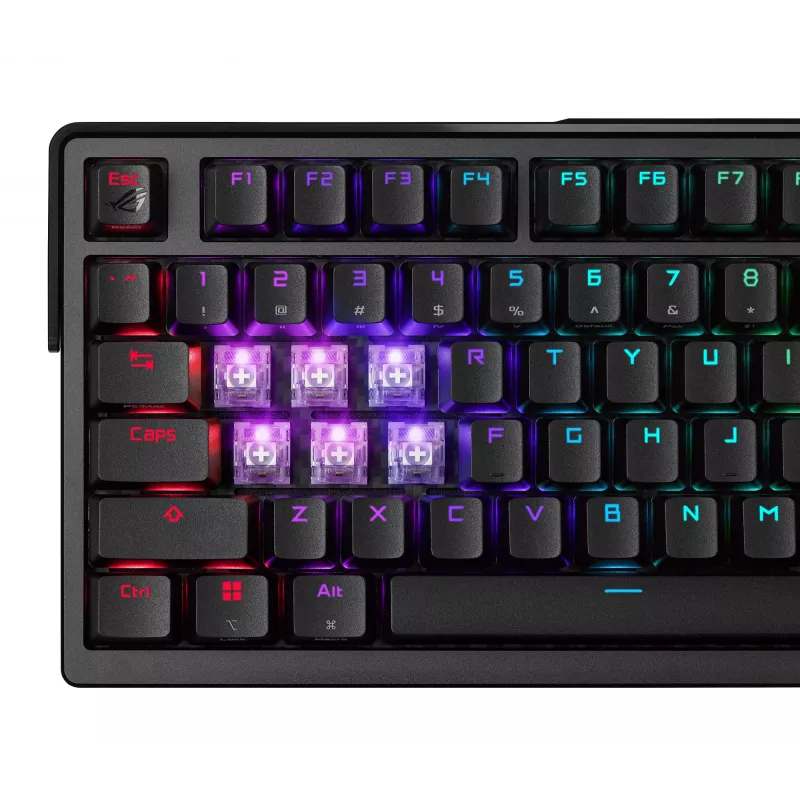 ASUS ROG Azoth Extreme klaviatūra, žaidimų, USB + RF belaidis + Bluetooth, QWERTZ, juoda