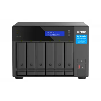 QNAP TVS-H674 NAS bokštinis Intel® Core™ i5 i5-12400 32 GB DDR4 0 TB QuTS hero Juoda