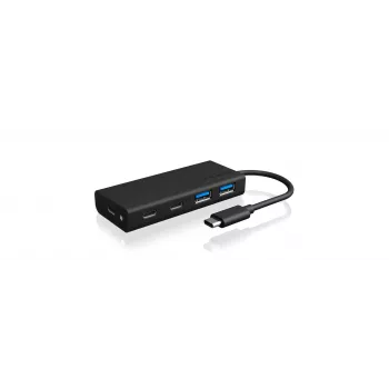 ICY BOX IB-HUB1426-CPD USB 3.2 Gen 1 (3.1 Gen 1) Type-C 5000 Mbit/s Juodas