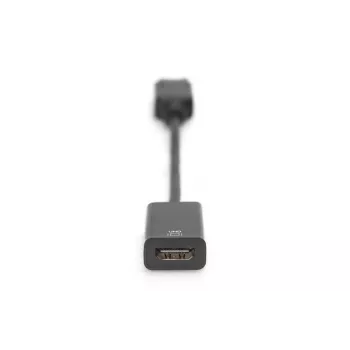 DIGITUS DP - HDMI laidas 20 cm juodas DP - HDMI A tipo M/F HDMI 2.0