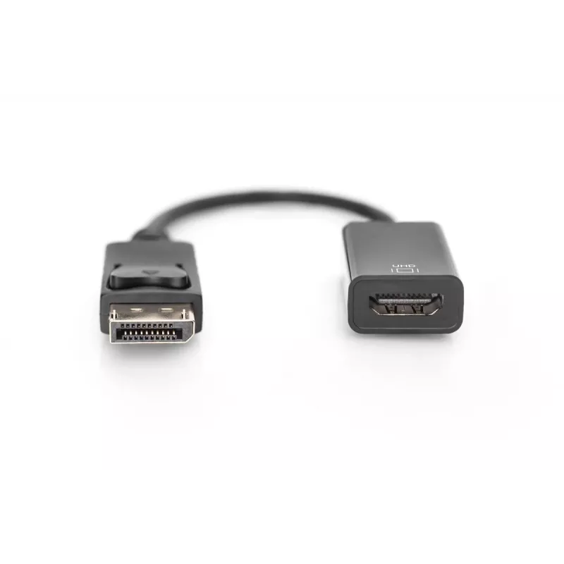 DIGITUS DP - HDMI laidas 20 cm juodas DP - HDMI A tipo M/F HDMI 2.0