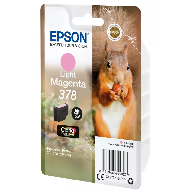 Epson Squirrel Singlepack Light Magenta 378 Claria Photo HD kasetė