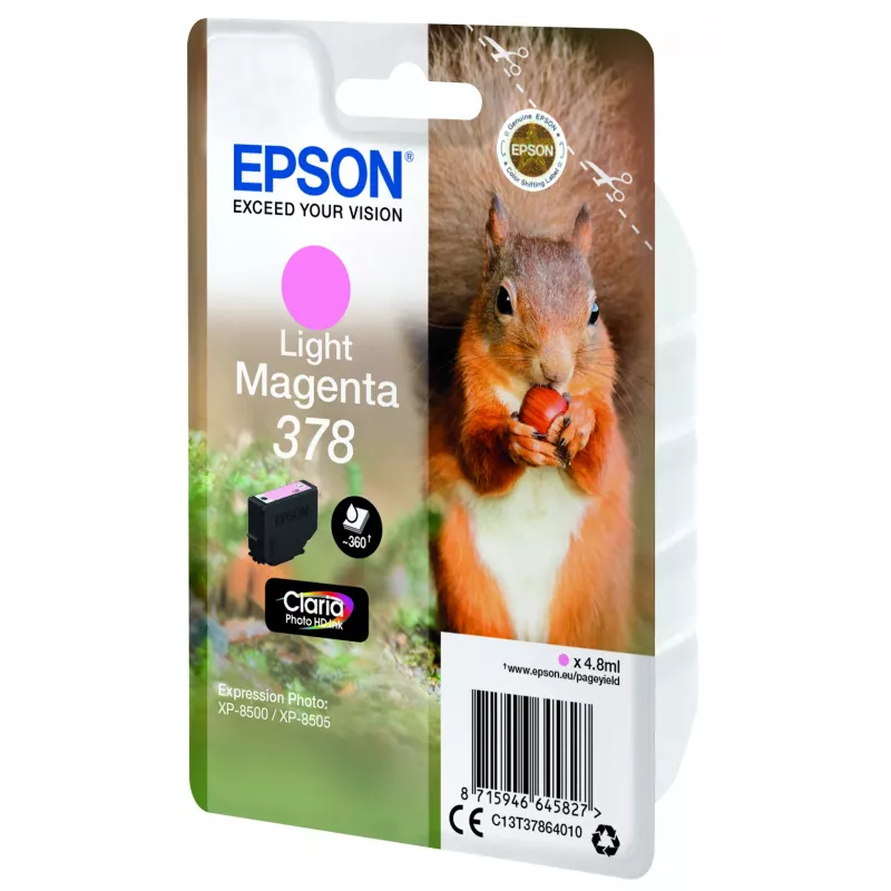 Epson Squirrel Singlepack Light Magenta 378 Claria Photo HD kasetė