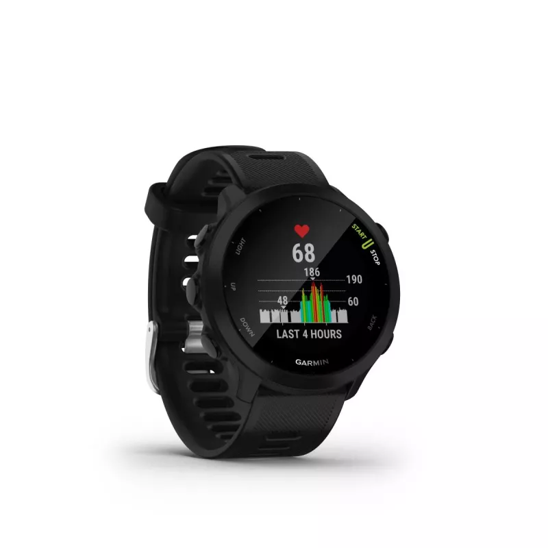 Garmin Forerunner 55 išmanusis bėgimo laikrodis – juodas