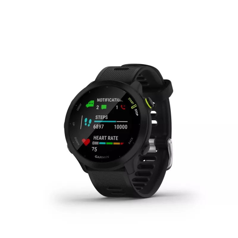 Garmin Forerunner 55 išmanusis bėgimo laikrodis – juodas
