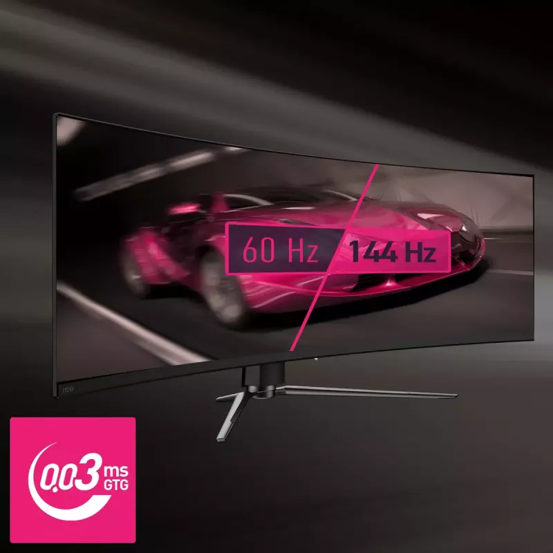Monitorius MSI MPG 491CQPDE QD-OLED 124,5 cm (49 colių) 5120 x 1440 pikselių DQHD juodas