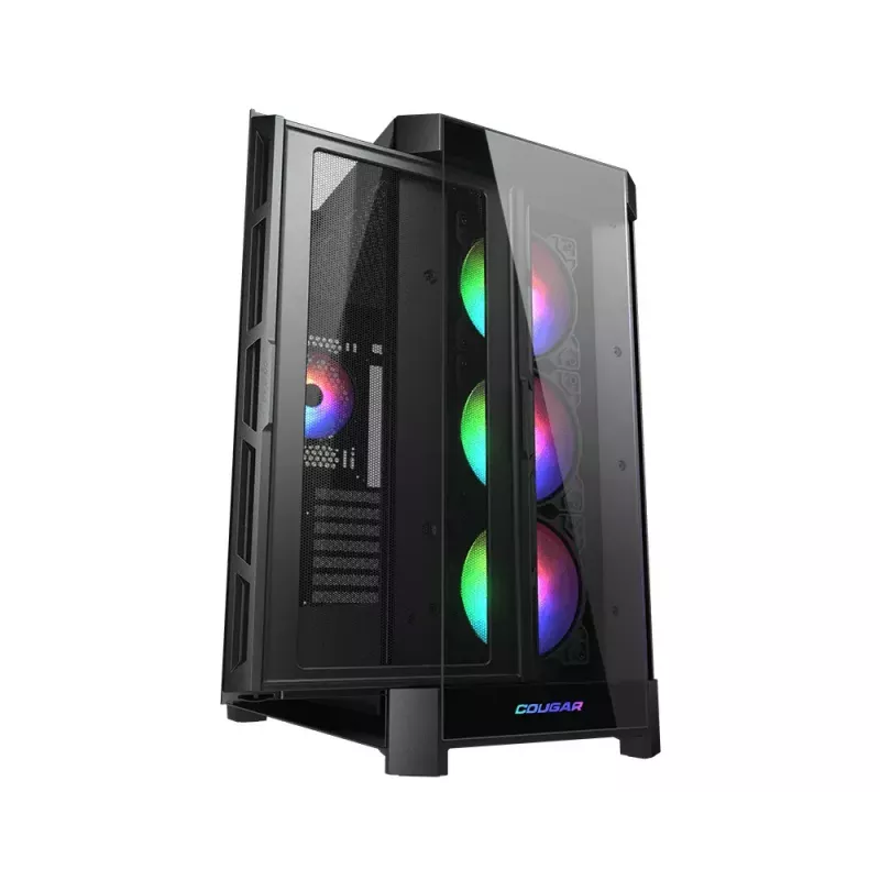 PC korpusas COUGAR DUOFACE PRO RGB CGR-DUOFACE PRO RGB Midi bokštas Juodas