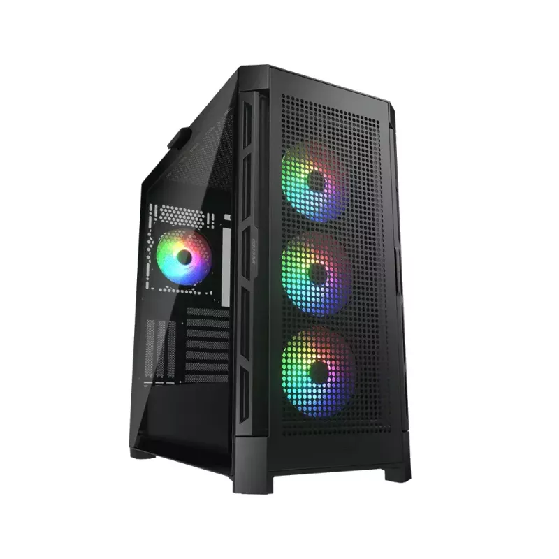 PC korpusas COUGAR DUOFACE PRO RGB CGR-DUOFACE PRO RGB Midi bokštas Juodas