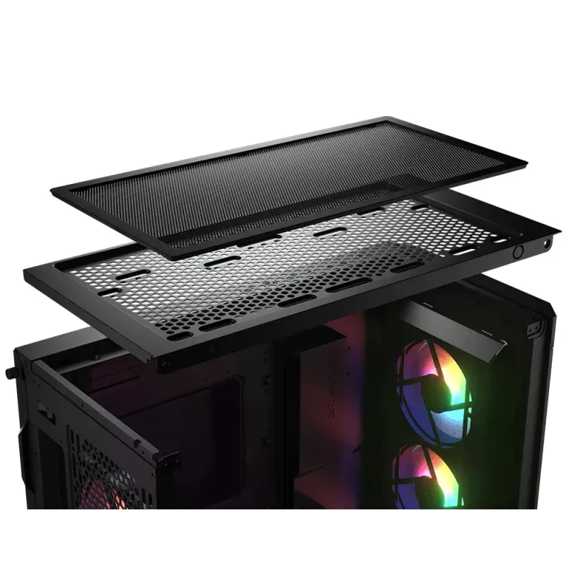 PC korpusas COUGAR DUOFACE PRO RGB CGR-DUOFACE PRO RGB Midi bokštas Juodas
