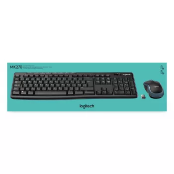 LOGITECH Wireless Desktop Mk270 - belgiškas AZERTY išdėstymas
