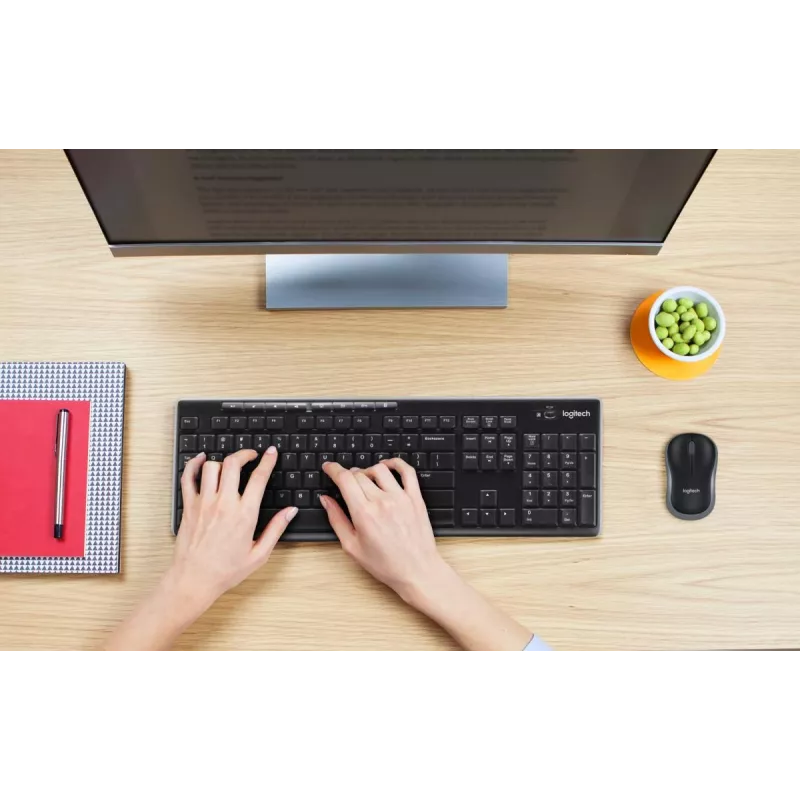 LOGITECH Wireless Desktop Mk270 - belgiškas AZERTY išdėstymas