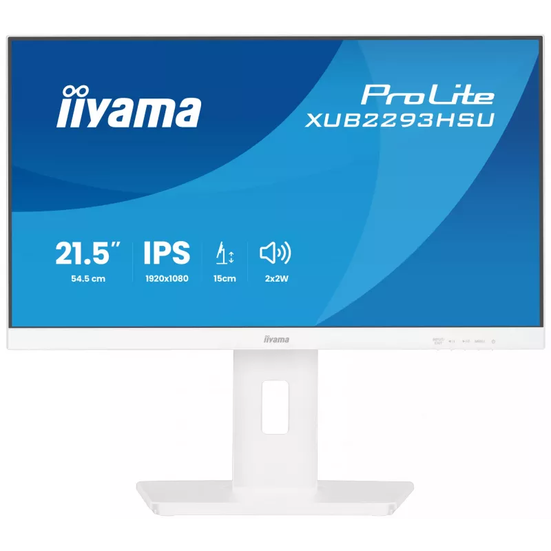 Monitorius iiyama ProLite XUB2293HSU-W7 54.6 cm (21.5 colių) 1920 x 1080 pikselių Full HD LED baltas