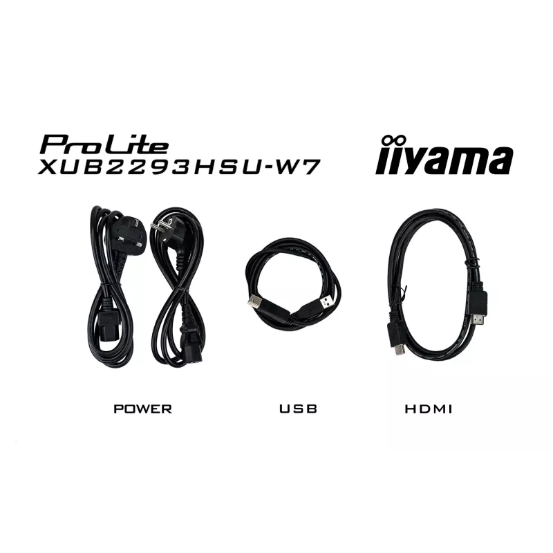 Monitorius iiyama ProLite XUB2293HSU-W7 54.6 cm (21.5 colių) 1920 x 1080 pikselių Full HD LED baltas