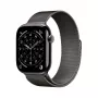 APPLE Watch Series 11 GPS + Cellular 46mm šiferio titano korpusas su šiferio Milanese apyranke S/M