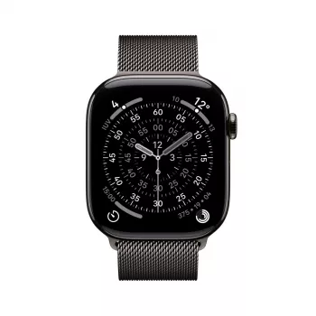 APPLE Watch Series 11 GPS + Cellular 46mm šiferio titano korpusas su šiferio Milanese apyranke S/M