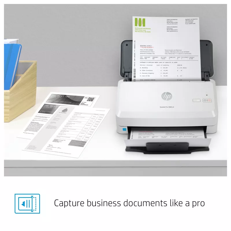 HP Scanjet Pro 3000 s4 lakštinis skaitytuvas 600 x 600 DPI A4 juodas, baltas
