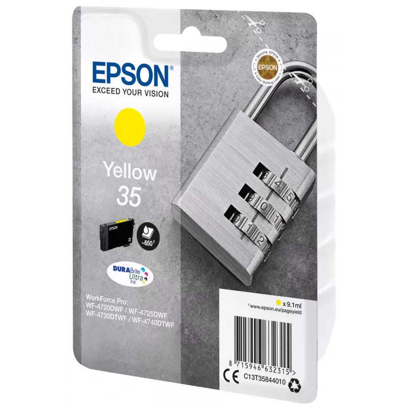 Epson DURABrite Ultra geltonas rašalo kasetė C13T35844010