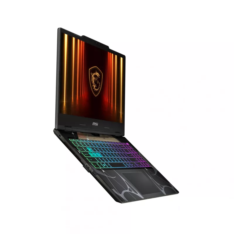MSI Cyborg 15 B2RWEKG-067 žaidimų nešiojamasis kompiuteris, Intel Core 7 240H, 39,6 cm (15,6 colio) Full HD IPS 144 Hz, 16 GB DDR5-SDRAM, 512 GB SSD, NVIDIA GeForce RTX 5050, Windows 11 Home, juodas