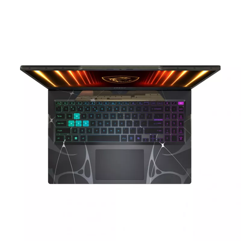 MSI Cyborg 15 B2RWEKG-067 žaidimų nešiojamasis kompiuteris, Intel Core 7 240H, 39,6 cm (15,6 colio) Full HD IPS 144 Hz, 16 GB DDR5-SDRAM, 512 GB SSD, NVIDIA GeForce RTX 5050, Windows 11 Home, juodas