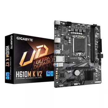 GIGABYTE H610M K V2 pagrindinė plokštė – Intel LGA 1700, DDR5 iki 5600 MHz, PCIe 3.0 M.2, 1GbE LAN