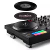 Hercules INPULSE T7 Black DJ valdiklis – 3,5 mm / 6,35 mm ausinėms, USB kabelis, 652×350×90 mm