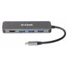 D-Link DUB-2333 5-in-1 USB-C stotelė su HDMI ir Power Delivery