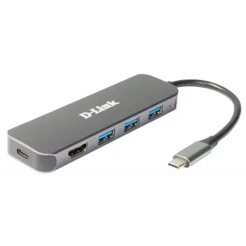 D-Link DUB-2333 5-in-1 USB-C stotelė su HDMI ir Power Delivery