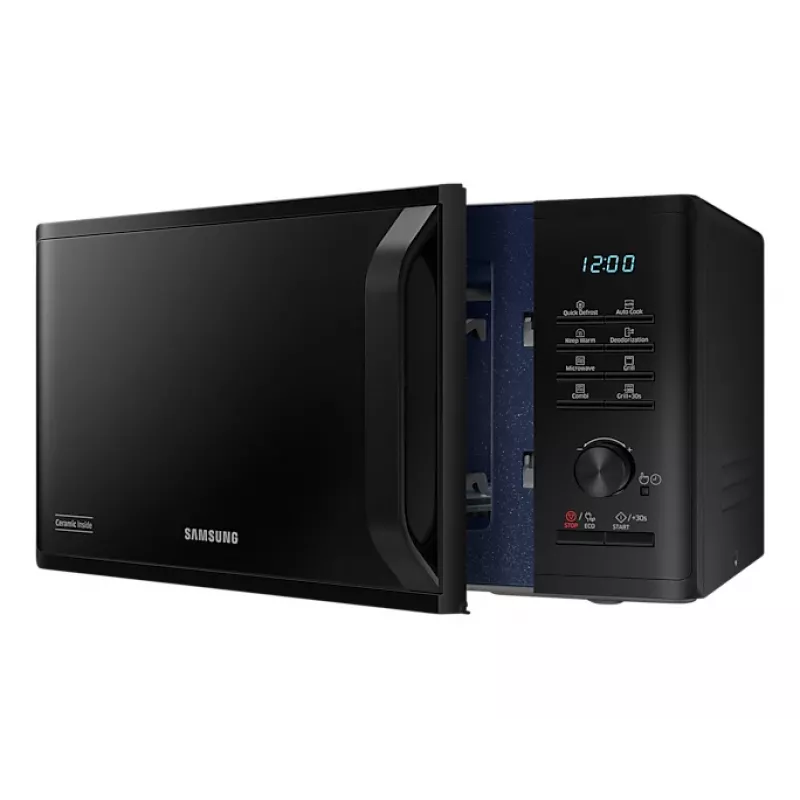 Samsung MG23B3515AK/EN mikrobangų krosnelė su griliu, juoda, 23 L, 1250 W
