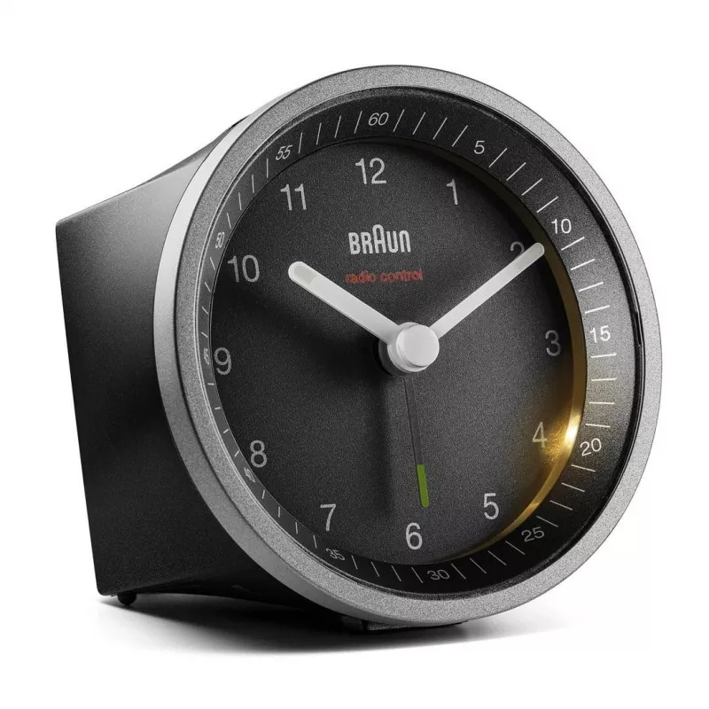 Braun BC07SB-DCF Kvarcinis radijo signalo žadintuvas, juodas, sidabrinis