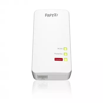 FRITZ!Powerline 1260E – belaidis maršrutizatorius per elektros tinklą 1200 Mbit/s, Gigabit Ethernet, Wi-Fi AC+N, baltas