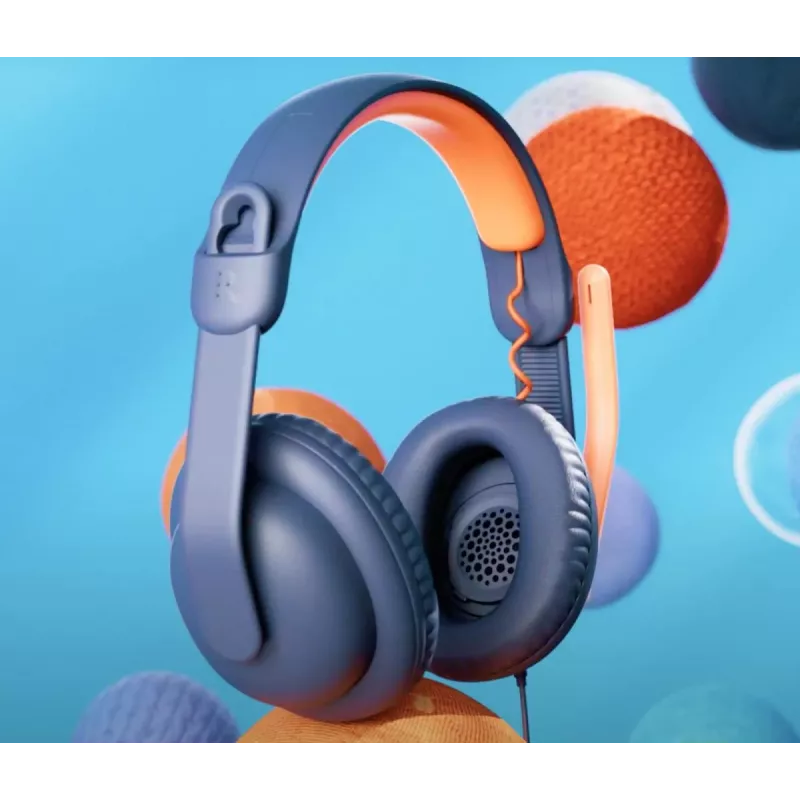 LOGITECH Zone Learn – ausinės USB-C, ant ausų, klasikinė mėlyna