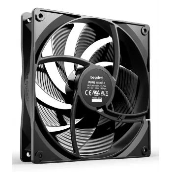 be quiet Pure Wings 3 140mm PWM high-speed Triple Pack | 3 vnt. 14 cm kompiuterio korpuso ventiliatoriai juodi