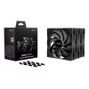 be quiet Pure Wings 3 140mm PWM high-speed Triple Pack | 3 vnt. 14 cm kompiuterio korpuso ventiliatoriai juodi