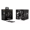 be quiet! Pure Wings 3 140mm PWM 3 vnt. komplektas – 14 cm korpuso ventiliatorius, juodas