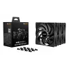 be quiet! Pure Wings 3 120mm PWM high-speed Triple Pack – kompiuterio ventiliatorius 12 cm juodas 3 vnt.
