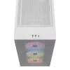 CORSAIR 3000D RGB Airflow vidutinis bokštinis kompiuterio korpusas – baltas