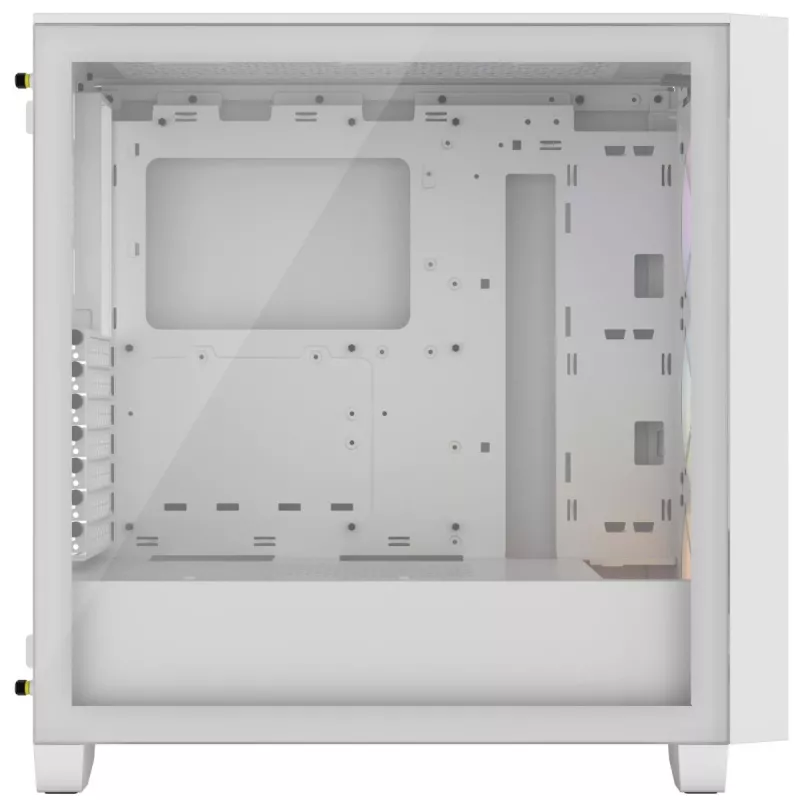 CORSAIR 3000D RGB Airflow vidutinis bokštinis kompiuterio korpusas – baltas